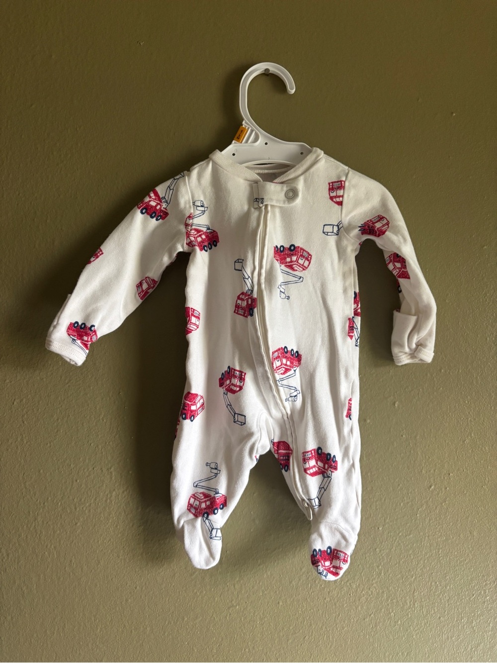 Fire Truck Newborn Onesie